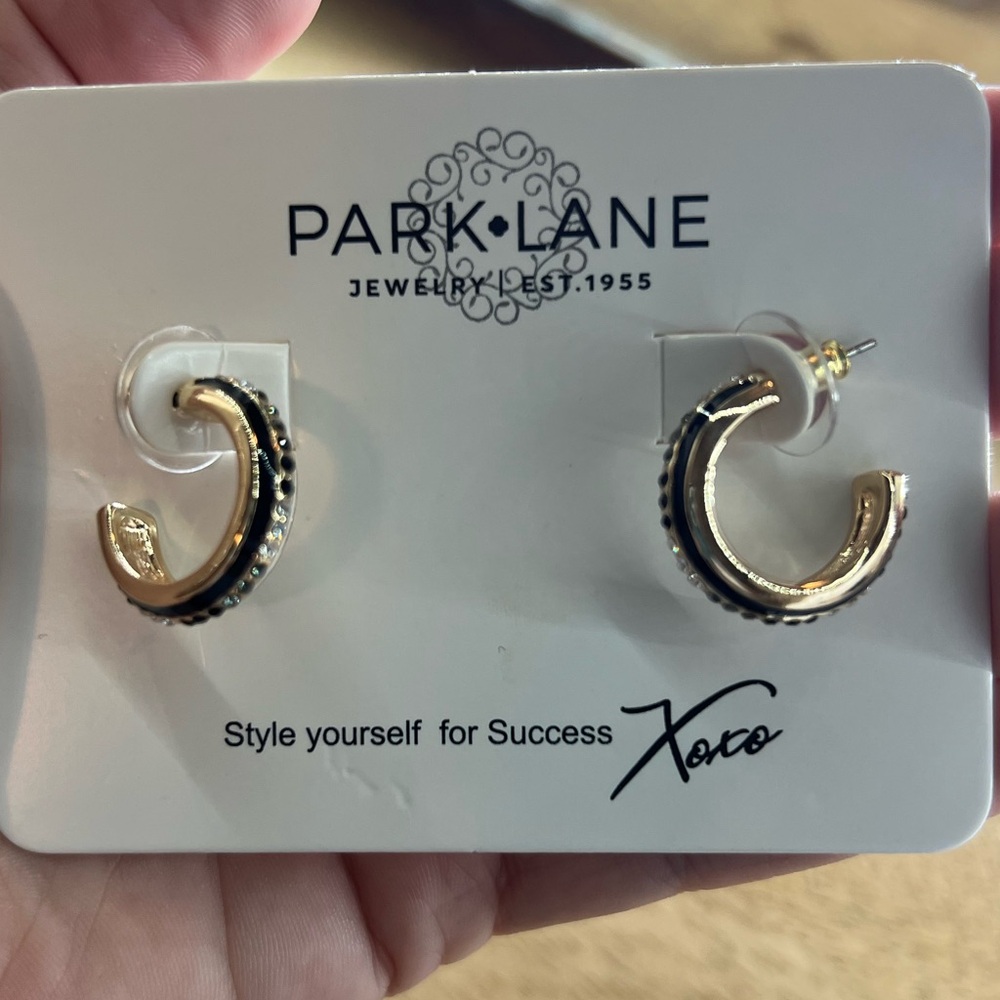 Park Lane Marble Hoop Earrings